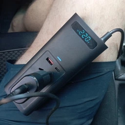 Автомобільний інвертор Baseus IGBT Power Inverter 220v 300W (Type-C PD30W, DC, 12V/24V, CN/EU, LED дисплей) - Чорний
