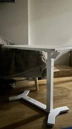 Приставной стол на колесах с регулировкой высоты RZTK Desk Compact White 700 х 400 мм