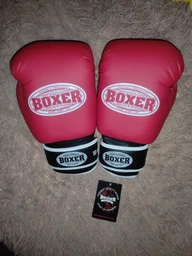 Перчатки боксерские Boxer 12 oz кожвинил 0.6 мм Черные (2024-01BLK) фото от покупателей 1