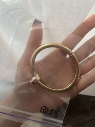 Браслет "Цвях" колір металу "золото" скоба хайтек обхват 18 см, ida13578