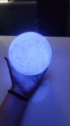 Настольный светильник-ночная луна с пультом 15 см "Magic Moon" 16 цветов фото от покупателей 14