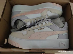 Женские кеды низкие Puma Carina Street 38939002 39 (6UK) 25 см Black-Black-Rose Gold-White (4065452472900) фото от покупателей 9