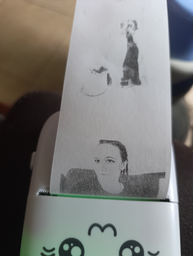Портативный мини термопринтер Детский принтер Bluetooth Grant Mini printer с набором термобумаги в комплекте Голубой фото от покупателей 7