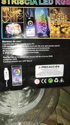Світлодіодна LED стрічка комплект 10 метрів RGB 5050 із Bluetooth додатком водостійка від USB