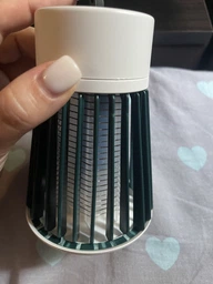 Пастка-лампа від комах Mosquito killing Lamp YG-002 акумуляторна з LED підсвічуванням та USB-зарядкою Сіра фото від покупців 8