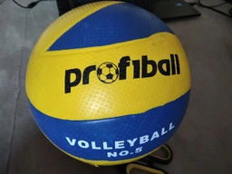 Мяч волейбольный Profiball склееный резина микрофибра жёлтый с синим фото от покупателей 1