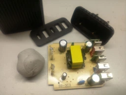 Зарядний пристрій Блок живлення для телефону AD64 120W 3 USB +2 Type-C Швидка зарядка PD + QC3.0 Блок зарядки для Samsung, iPhone, Xiaomi, Redmi, Huawei, Realme Black фото від покупців 1