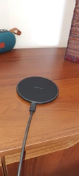 Бездротовий зарядний пристрій Qi Fast Charger 15W з функцією швидкої зарядки для iPhone та Android Black