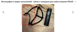 Шлея с поводком для собак кожаная WAUDOG Soft c QR паспортом круглая Д 6 мм А 26-46 см В 30-50 см (46231Collar) фото от покупателей 1