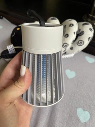 Пастка-лампа від комах Mosquito killing Lamp YG-002 акумуляторна з LED підсвічуванням та USB-зарядкою Сіра фото від покупців 6