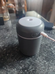 Портативний зволожувач повітря Aroma Car Humidifier H2O Компактний світлодіодний ультразвуковий дифузор 300 мл Дитячий нічник Сірий фото від покупців 4