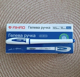 Набір гелевих ручок AIHAO з грипом, непрозора, червона, 12 шт. AH-801А
