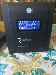 ИБП Ritar RTM1000 Proxima-L 1000VA/600Вт LED AVR 3 ступени стабилизации 3xSchuko 2x12V7Ah металлический корпус