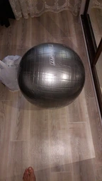 М'яч для фітнесу гімнастичний, фітбол для вагітних EasyFit Peanut 45х90 см EF-3022-GR Сірий (56002021) фото від покупців 4