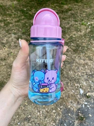 Пляшечка для води Kite Cats 350 мл Блакитна (K23-399-1)