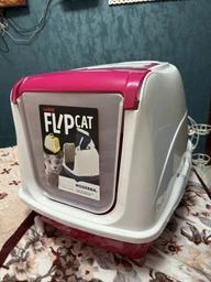 Туалет для кішок Moderna Flip Cat 50х39х37 см Чорничний C230331 (5412087007950) фото від покупців 5