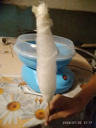 Аппарат для приготовления сахарной сладкой ваты в домашних условиях Cotton Candy Maker (Розовый) фото от покупателей 5