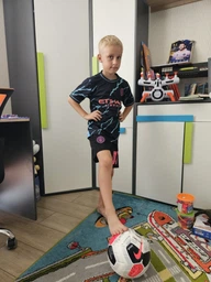 Футбольна форма Lion SPORT Manchester City FODEN (Манчестер Сіті Філ Фоден) розмір 26 на зріст 140-148 см, вік 10-12 років темно-синій-рожевий