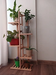 Подставка для цветов и вазонов ясень 103*40*20 cм Натуральный (П4001030200) фото от покупателей 13