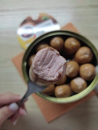 Мясная консерва Алан Сосиски куриные 525 г (4823036500728) фото от покупателей 8