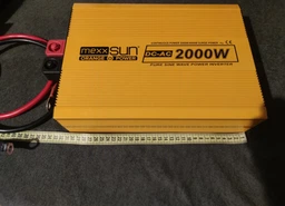 Інвертор напруги Mexxsun MXSPSW-2000, 12V/220V, 2000 W з правильною синусоїдою, 2 Shuko, клемні дроти, Q2 фото від покупців 14