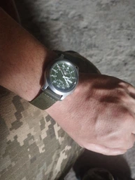 Ремешок для часов Seiko 7s26 SNK805 SNK807 SNK809 SNK803 нейлон 18 мм Зеленый