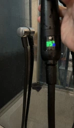 Шланг для душа 175см DROP SH-H175-BP силиконовый - Двойной Анти-Твист, черный матовый