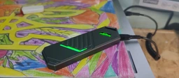 Зовнішня кишеня UnionSine для M.2 SSD NVMe 2230 2242 2280 PCIe Type-C USB 3.2 Gen 2, 10 Гбіт/сек, металевий корпус, RGB підсвітка