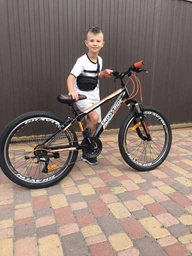 Велосипед 24" Crossride SHARK MTB рама 13" Чорно-сірий фото від покупців 4