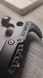 Мультифункциональный инструмент Multitool Claw Hammer 21в1 – многофункциональный мультитул с молотком и гвоздодером (чёрный)