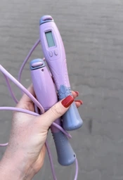 Электронная скакалка со счетчиком прыжков и калорий RETTER SmartRope Violet (RT-SR300-Violet) фото от покупателей 2