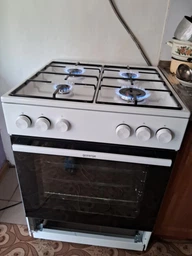 Плита Gorenje газовая, 72л, 60x60см,с крышкой, белый (GG6A10WJ)