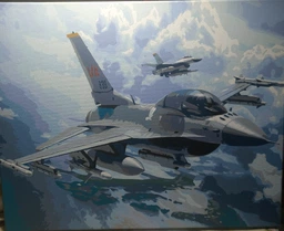 Картина по номерам Kontur 40×50 см. Самолет F-16 DS0478