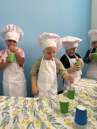 Костюм Маленький кухар білий фартух і ковпак унісекс на 5-6 років, зріст 122-128 см