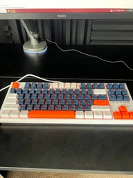 Клавіатура механічна дротова GamePro MK180W Hot-Swap Red Swich TKL RGB White