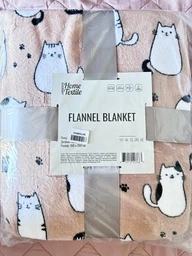 Плед Ardesto Flannel Котики Розовый с белым 160х200 см (ART0108PB) фото от покупателей 5