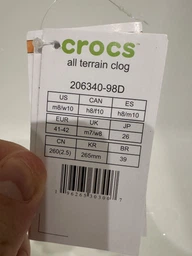 Сабо Crocs All Terrain Clog Espresso M8W10-41-26.5 см 206340 фото від покупців 18