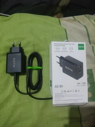 Зарядное устройство RZTK GaN2 65W + кабель USB-C 100W, USB-C (PD3.0) USB-A (QC4.0) White фото от покупателей 18