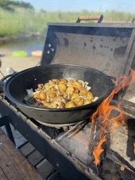 Казан Maysternya 12 л, Ø 40см чавунний WOK з кришкою-сковородою. Вага 12кг (V12CP)