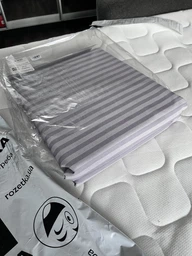 Комплект постільної білизни MirSon Двоспальний 175 x 210 17-0605 Stripe White Бязь (2200008053109) фото від покупців 2