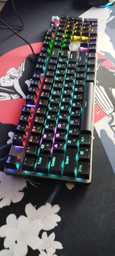 Клавіатура дротова Aula F2058 Rainbow EN/UA layout KRGD blue USB фото від покупців 17