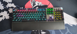 Клавіатура дротова Aula F2058 Rainbow EN/UA layout KRGD blue USB фото від покупців 15