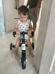 Трехколесный велосипед беговел Ikonka Trike Fix 3в1 велобег 3в1 Белый фото от покупателей 1