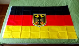 Флаг Германии 90х150см Немецкий Флаг с гербом, Germany Flag 3x5 ft (90x150 cm)