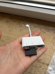 Перехідник для iPhone на SD Card Reader адаптер для iPad на картрідер фото від покупців 16