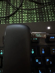 USB кабель 100W з LED-дисплеєм Essager для швидкої зарядки ноутбука Кабель Type-C - Type-C 5A EXCTT1-XY01-P 1м чорний фото від покупців 4
