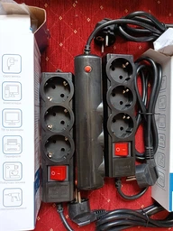Сетевой фильтр Gembird SPG3-G-6B-PRO 1.8 м 3 розетки