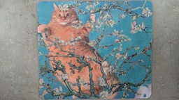 Коврик для мышки Винсент Ван Гог Кот (Vincent van Gogh Cat) (25108-2963) 22 * 18 см фото от покупателей 6
