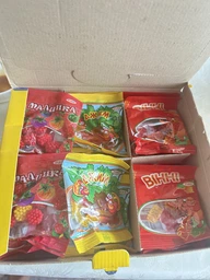 Жевательный мармелад Jellopy Mix Saadet 36 шт × 20 г - фруктовое ассорти в пакетиках