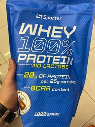 Протеїн Sporter Whey 100% Protein lactose free 1 кг Ваніль (4820249721810) фото від покупців 12